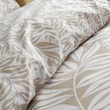Catherine Lansfield Svetlo rjava posteljnina za zakonsko posteljo 200x200 cm Sorrel Leaves – | Shoptok.si