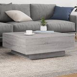 vidaXL Klubska mizica siva sonoma 80x80x31 cm inženirski les Cene