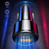 Techsuit vrhunski avtopolnilec (CAPD028) - USB-A QC 3.0 in USB-C 38 W - črn | Shoptok.si