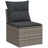  9-dijelni set vrtnih sofa od poliratana s jastucima sivi | shoptok.hr