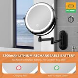 AUXMIR stensko ogledalo z LED-osvetlitvijo 1x/20x | Shoptok.si