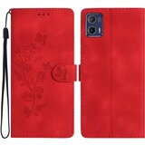 INORCO Za Motorola Moto G73 5G Protiprašna usnjena torbica za telefon, stojalo, odporno na udarce, natisnjen cvetlični ovitek, torbica za telefon, (22036643) Cene