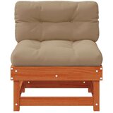  2 Komad Sekcionalna sofa Čvrsto borovo drvo Vosak smeđa i taupe - Vosak smeđa bor 2x srednja | shoptok.hr