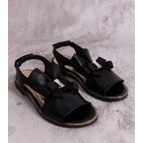 D/CEO Black sandals on a block heel Millo | Shoptok.si