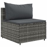  9-dijelni set vrtnih sofa od poliratana s jastucima sivi | shoptok.hr