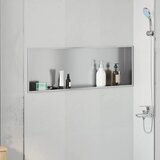  Ničica za tuš Srebrno 90 x 30 x 9,5 cm Nehrđajući čelik | shoptok.hr