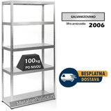  Polica Metal-metal 180x90x40cm, 5x100kg galva | ePonuda.com