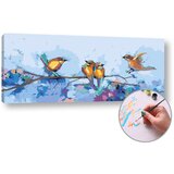 Artmie slikanje po brojevima ptice zimi level medium - 70x30 cm Cene