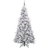 vidaXL Umjetno božićno drvce s nogom s stalakom Zelena 210 cm PE i PVC | shoptok.hr