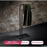 Premium linija prostostoječega držala za brisače | deluxe zlato držalo za brisače TH8899 - mat črna | Shoptok.si