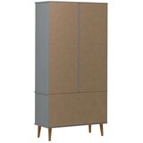  Vitrina MOLDE siva 90 x 35 x 175 cm od masivne borovine | shoptok.hr