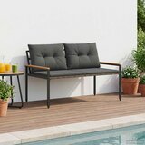  Vanjska klupa 2 -Seater 116 x 67,5 x 72 cm poliratan Tamnosiva Cijene