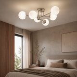  Plafonski luster MALENA 6xE14/5W/230V mat hrom/bela | Eponuda.com