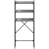  Polica za perilicu rublja siva boja hrasta 67x25x163 cm drvena | shoptok.hr