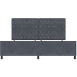 vidaXL Postelja Temno Siva 200x200 cm Velur | Shoptok.si