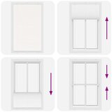 vidaXL Plisirana roleta bijela 120x200 cm širina tkanine 119,4 cm | shoptok.hr
