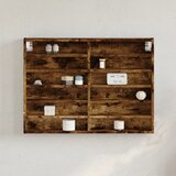 vidaXL Vitrina boja dimljenog hrasta 80x8,5x58 cm drvena Cijene