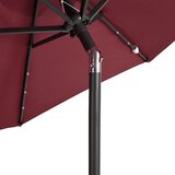  Vrtni suncobran s čeličnom šipkom LED bordo 225 x 225 x 212 cm | shoptok.hr