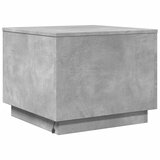  Stolić za kavu s LED svjetlima siva boja betona 50 x 50 x 40 cm | Shoptok.si