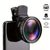 objektiv za mobilni telefon univerzalni 37mm crni