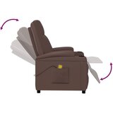 vidaXL Masažna fotelja od umjetne kože smeđa | shoptok.hr