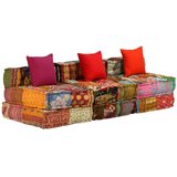  Modularni tabure za 3 osobe od tkanine s patchworkom | shoptok.hr