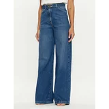 Twinset Jeans hlače 241TP2662 Modra Wide Leg