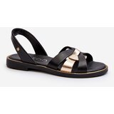 Zazoo Women's Black Leather Sandals 40382 | shoptok.hr