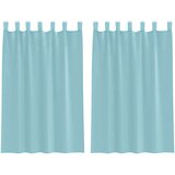 vidaXL Voile zavese z rod žepi 2 kosa turkizna | Shoptok.si