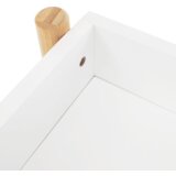 Kondela Stojalo z dvema policama, naravni bambus / belo, BALTIKA TIP 1 | Shoptok.si