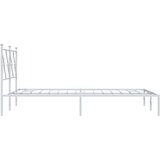  Metalni okvir za krevet s uzglavljem bijeli 120x200 cm | shoptok.hr