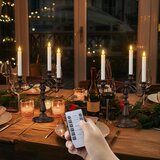 SOULBAY Set 10 Polnilnih LED sveč z daljinskim upravljalnikom in polnilno postajo | Shoptok.si