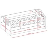  dječji krevet KACPER s ladicom - bijeli - 140*80cm | shoptok.hr