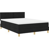  Krevet s opruga kutije s jastukom Crna 140 x 200 cm tkanina | shoptok.hr