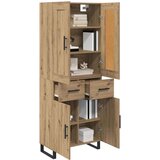  Visok predalnik Umetni hrast 69,5 x 34 x 180 cm Konstruiran les, (5000107733) | Shoptok.si
