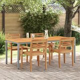 vidaXL Vrtna miza 200x90x75 cm Trden akacijev les in kovina | Shoptok.si