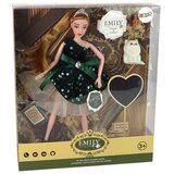  Lutka za igru Emily sa bijelom mačkom i crnom haljinom - crna | Shoptok.si