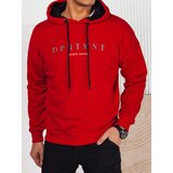 DStreet Bluza męska z nadrukiem czerwona | Shoptok.si