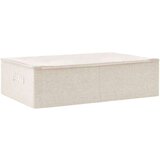 vidaXL Škatla za shranjevanje blago 70x40x18 cm krem, (20618480) | Shoptok.si