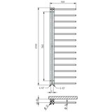  p.m.h. AP2C - kupatilski peškirni radijator apollo 219W 150 cm desni/hrom | Eponuda.com