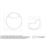 Miuform Rdeč fotelj Ovo – | Shoptok.si