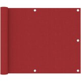 vidaXL balkonski zastor crveni 75 x 400 cm od tkanine Oxford Cijene