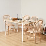 Woody Fashion trpezarijski sto pineios wooden white