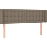 Maison Chic Posteljno vzglavje - Vzglavna omarica - Nočna omarica z ušesi taupe 147x16x78/88 cm blago, (21710069) | Shoptok.si