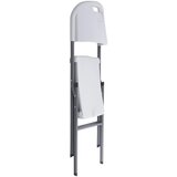  Zložljiv banketni stol za catering, bela, 84x50x46 cm | Shoptok.si