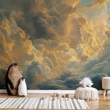  Foto tapeta - Last Breath of the Day: Clouds Illuminated by Evening Glow 500x350 | shoptok.hr