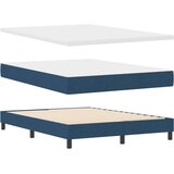 Box Postelja boxspring z vzmetnico Temno modra 140 x 200 cm blago, (5000128652) | Shoptok.si