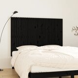  Zidno uzglavlje crni 159,5x3x110 cm od masivne borovine | shoptok.hr