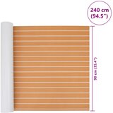  Prostirka za čamce Prugasti Smeđa i bijela 240 x 90 cm EVA | shoptok.hr