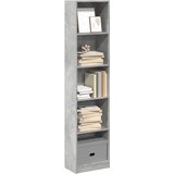  Regal za knjige boja betona 40x24x176 cm konstruirano drvo | Eponuda.com